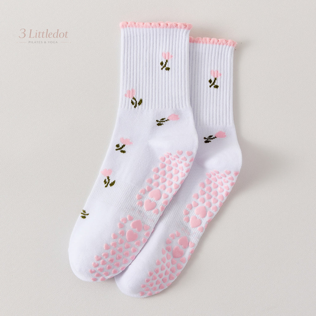 Little Joy | Tiny Motif Crew Grip Socks