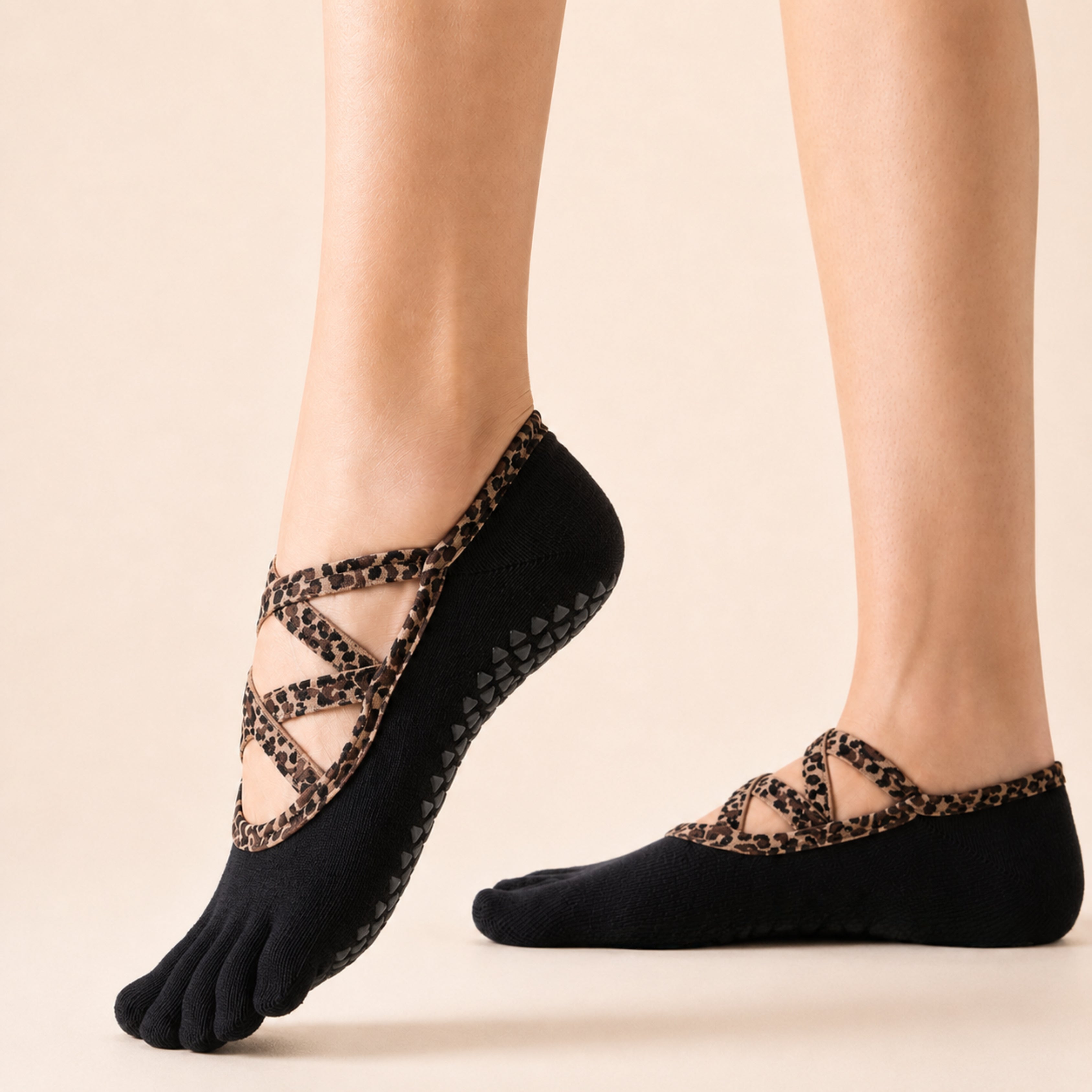 Ballet Muse | 5-toe Strap Grip Socks