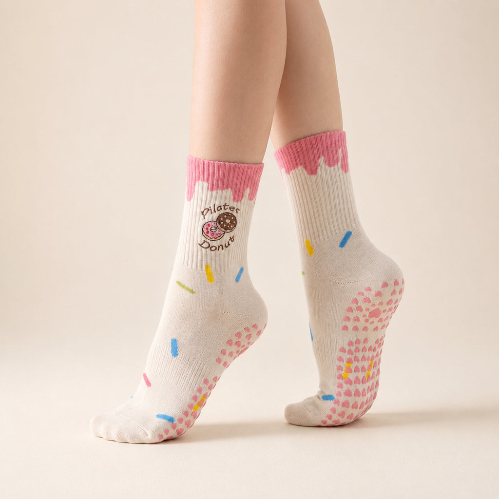 Little Joy | 'Strawberry Donut' Crew Grip Socks