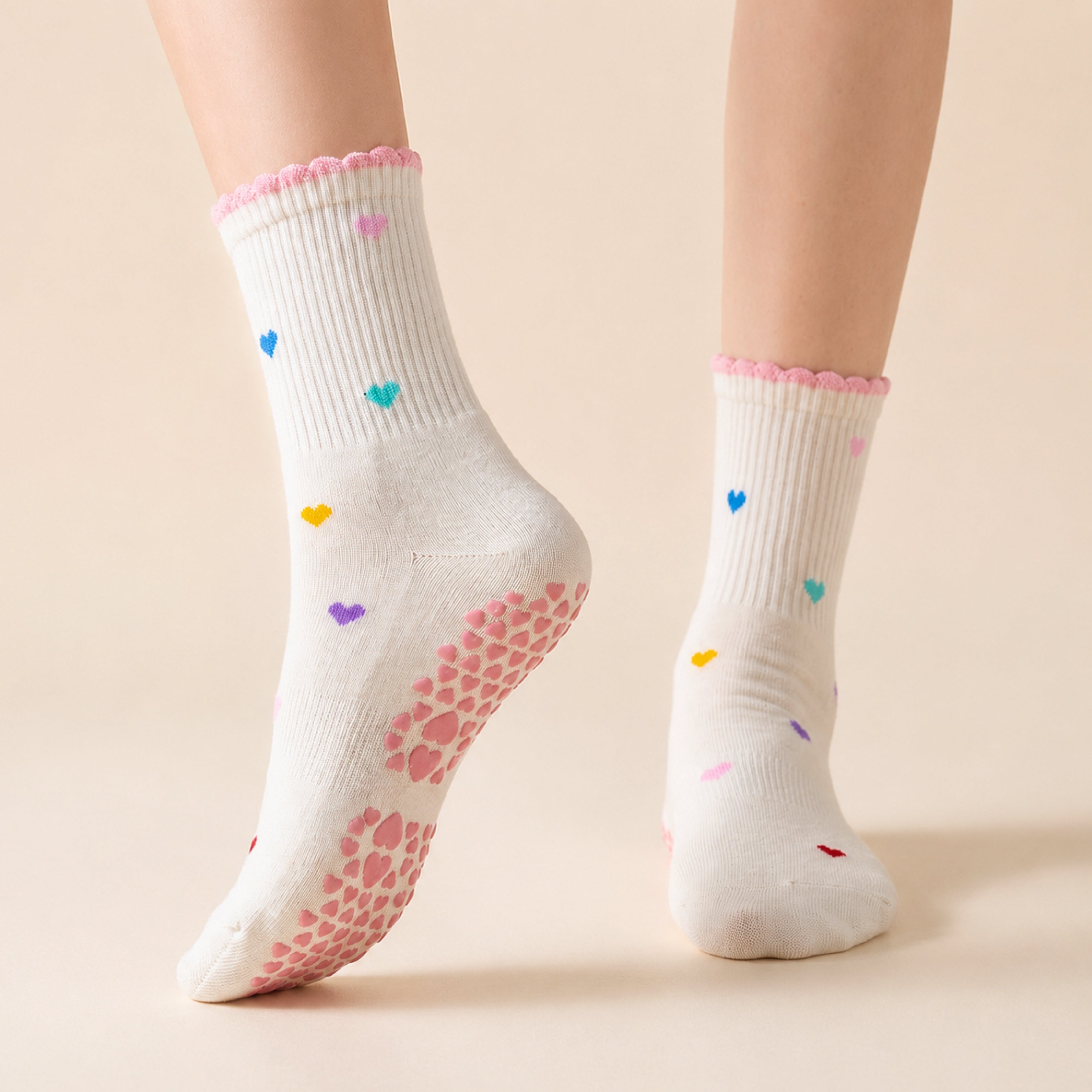 Little Joy | 'Multi Love' Crew Grip Socks